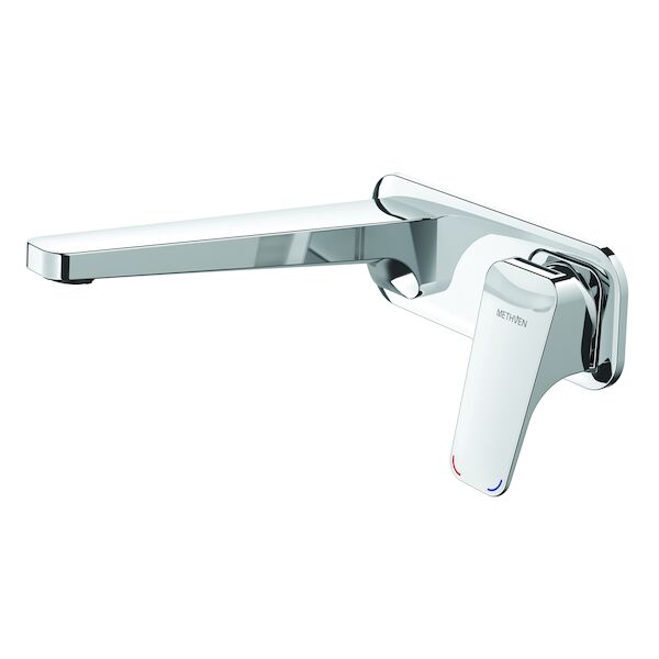 Waipori Wall Mounted Basin Mixer with Plate