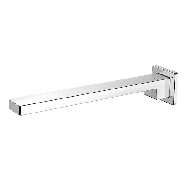 Square 300mm Bath Spout - Chrome