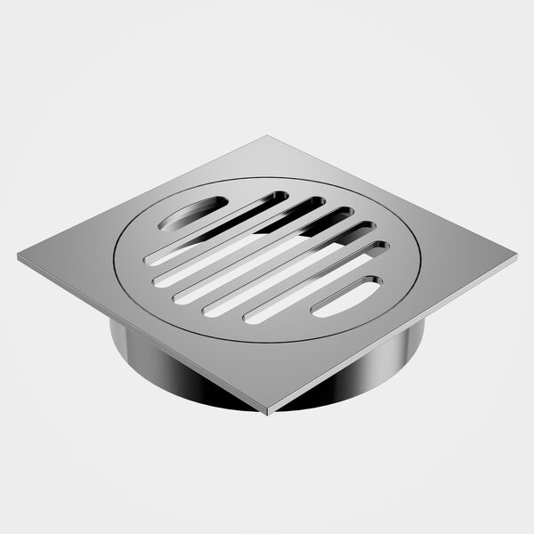 Square Floor Waste Grate - 100mm Outlet