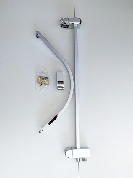 Amio Twin Shower Exposure Rail only - Chrome