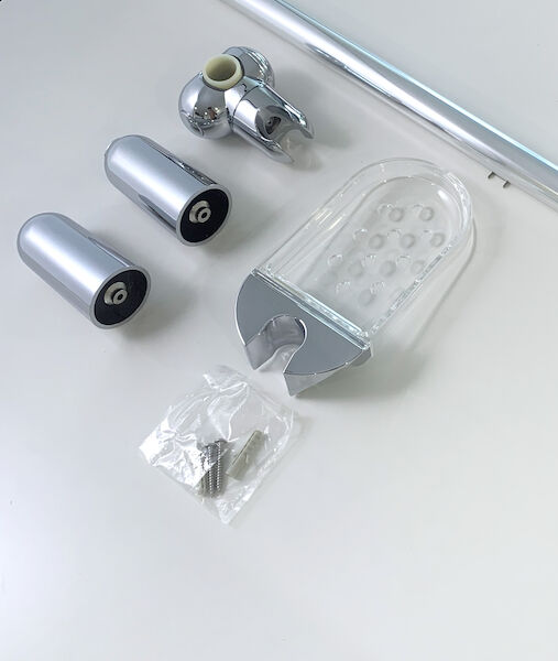 Jupiter 25mm Chrome Rail with Soap Dish