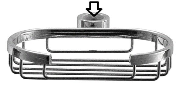 Wired Soap Dish for 20mm Rail - Chrome